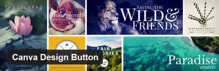 Plugin WordPress gratuito do botão de design do Canva
