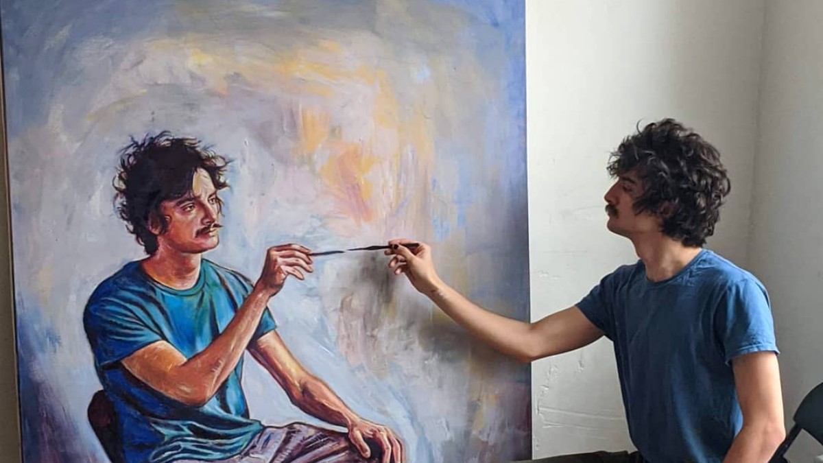 Artist Paints Himself Painting Himself Painting Himself Painting Himself |  by Jack Shepherd | Sharks and Spades | Medium