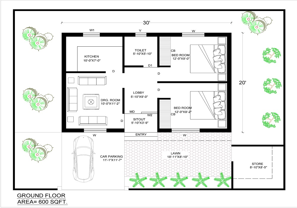 4 20x30 House Plan Ideas For Your Dream Home Indian Floor Plans