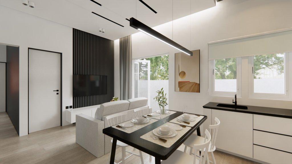 minimalis modern living dining kitchen 
