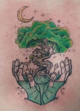 Save Nature Tree Tattoo