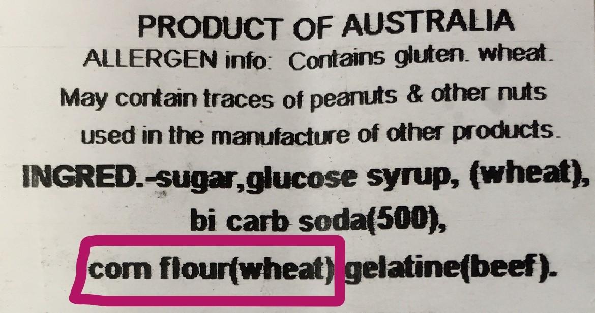 WHAT IS WHEATEN CORNFLOUR?