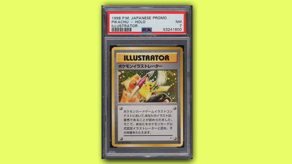 Kartu Pokemon Termahal “ 1998 Japanese Promo Pikachu - Hold Illustrator