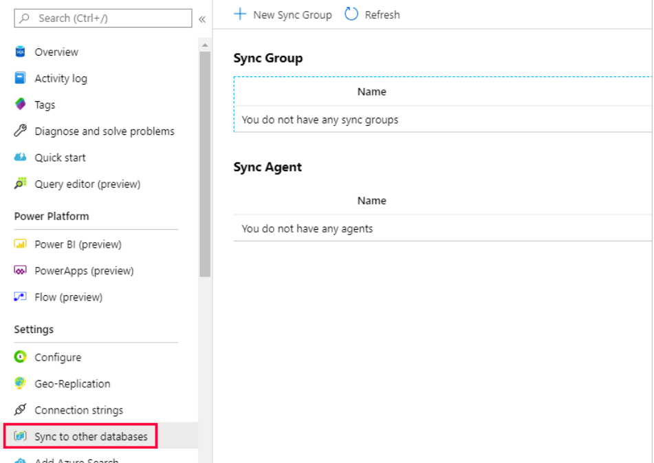 azure sql replication: Sync to Other Databases
