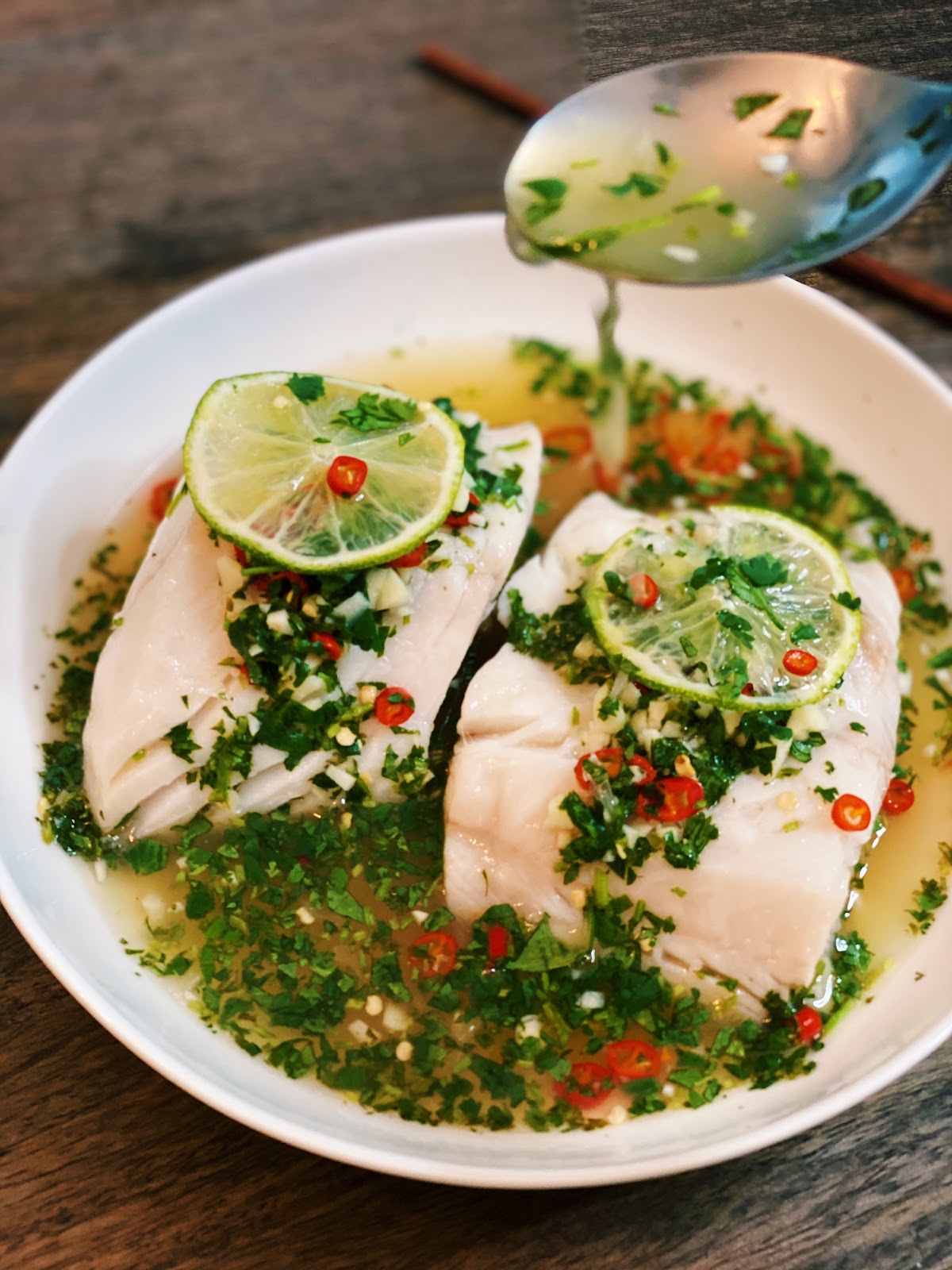 Violet's Kitchen ~♥紫羅蘭的爱心厨房♥~ : 泰式青柠檬蒸鱼 Steamed Fish with Lime / Pla ...