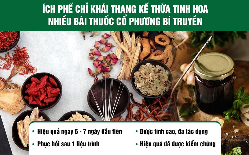 Hiệu quả điều trị của bài thuốc Ích phế Chỉ khái thang