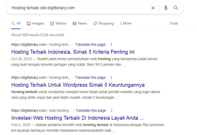 tips pencarian google