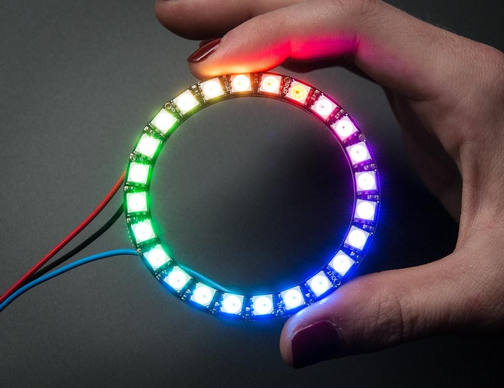 NeoPixel Ring - 24 x WS2812 5050 RGB LED with Integrated D… | Flickr