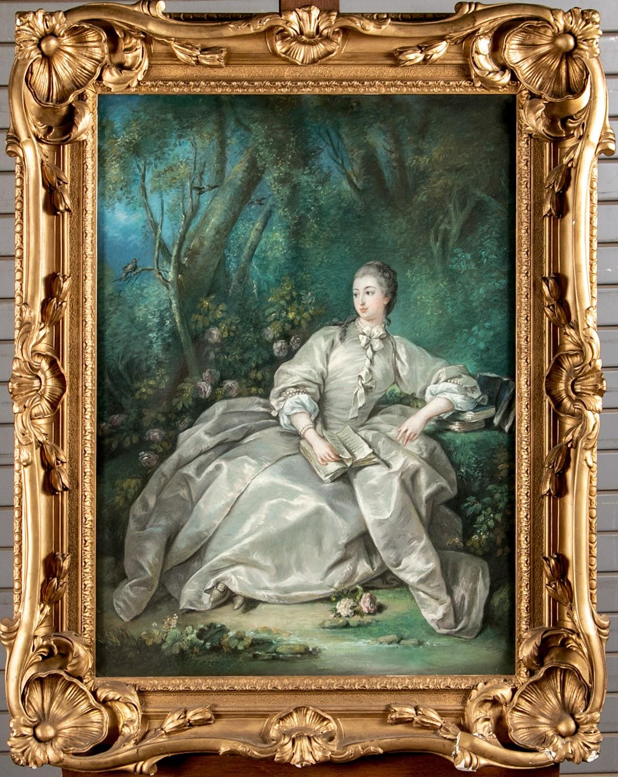 A beautiful classic oil painting in stunning carved gilt frame.