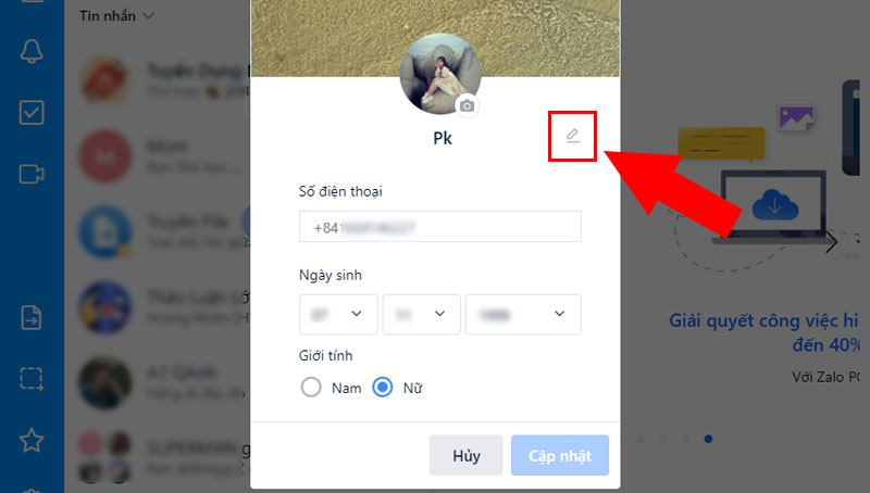 cách đổi tên zalo trên điện thoại, máy tính đơn giản