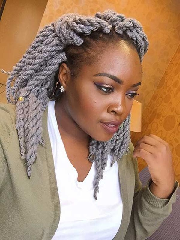 Yarn colored dreads Hairstyle for Women 