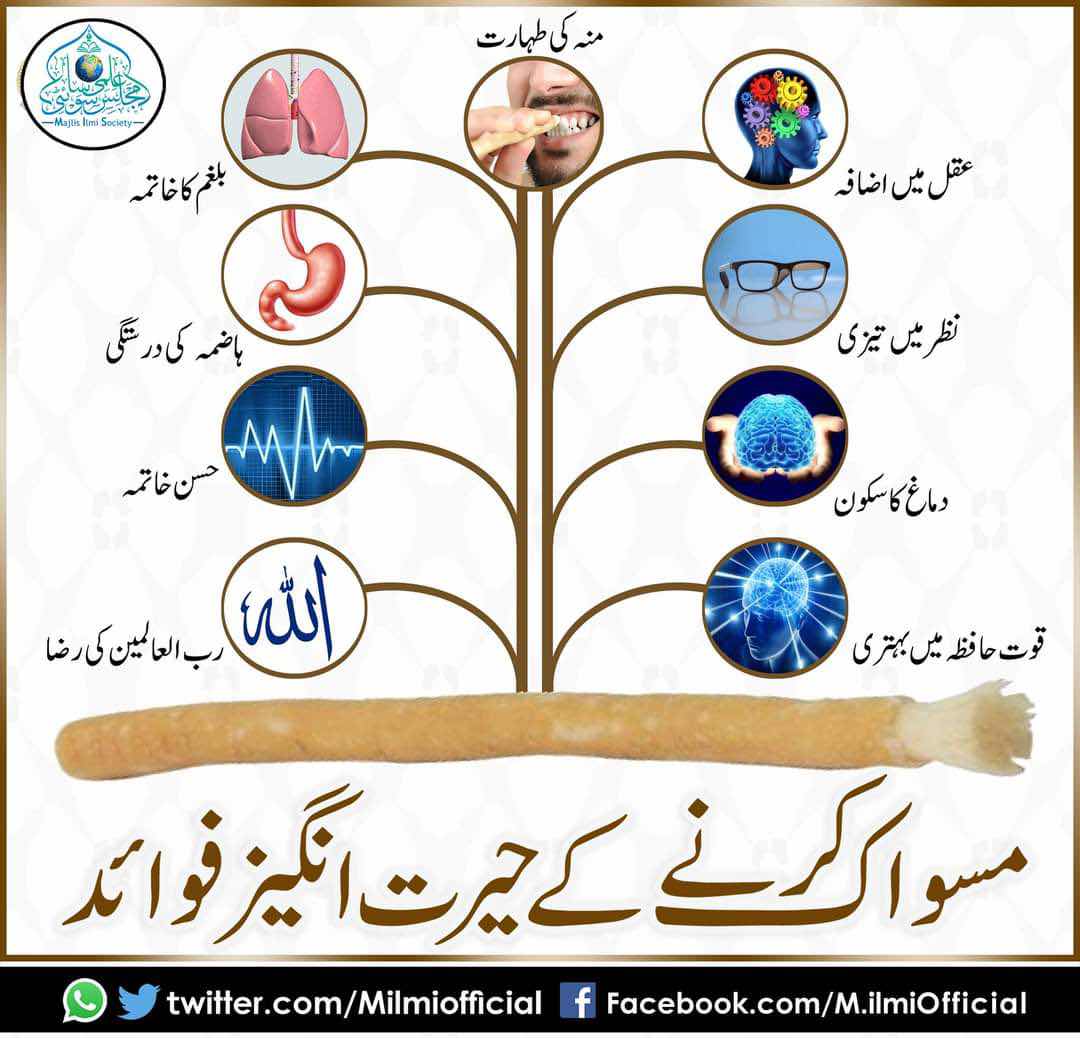 MISWAK KARNE KE HAIRAT ANGEZ FAWAID 
