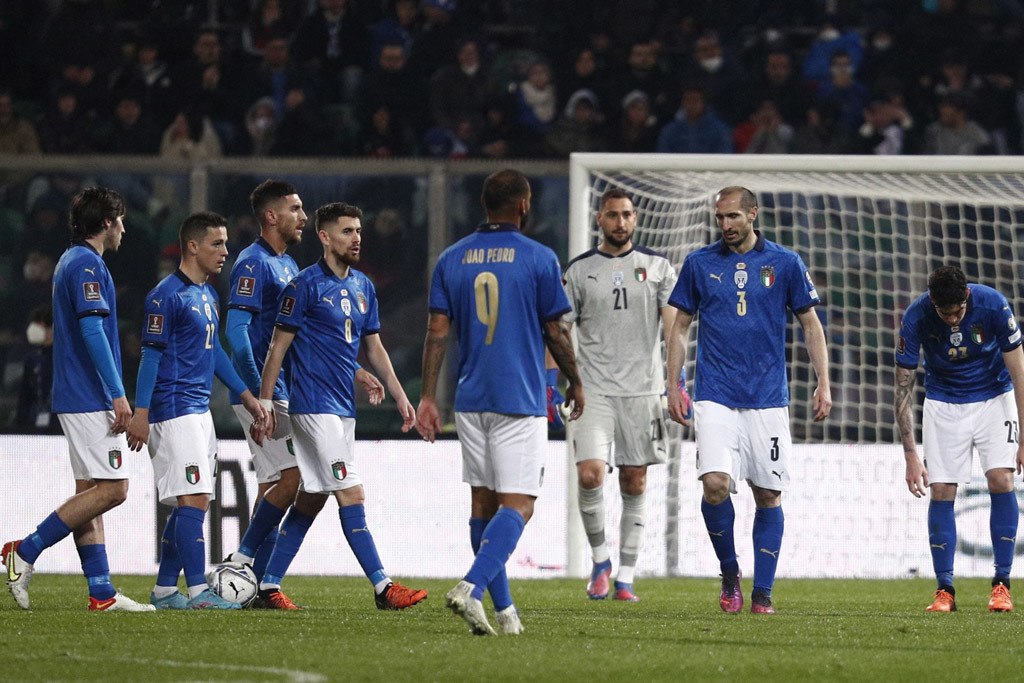 Đội tuyển Italia mất vé tham dự World Cup 2022 chỉ vì để thua ở trận play-off