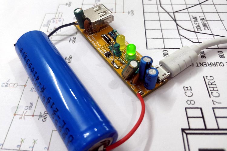 How to Build a 18650 Lithium Battery Charger and Booster Module Matha