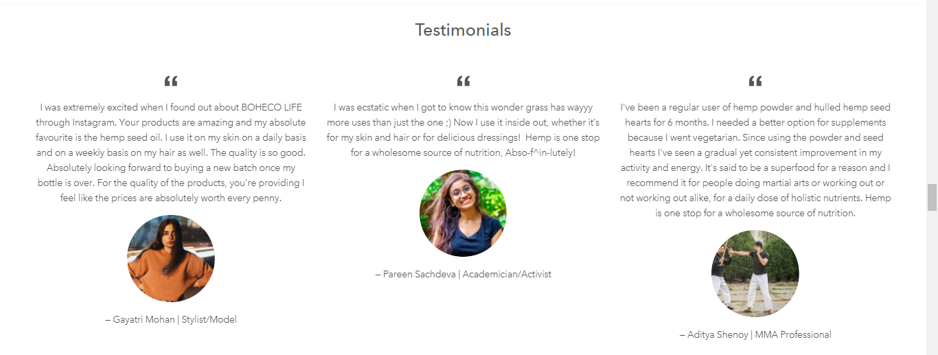  testimonials 