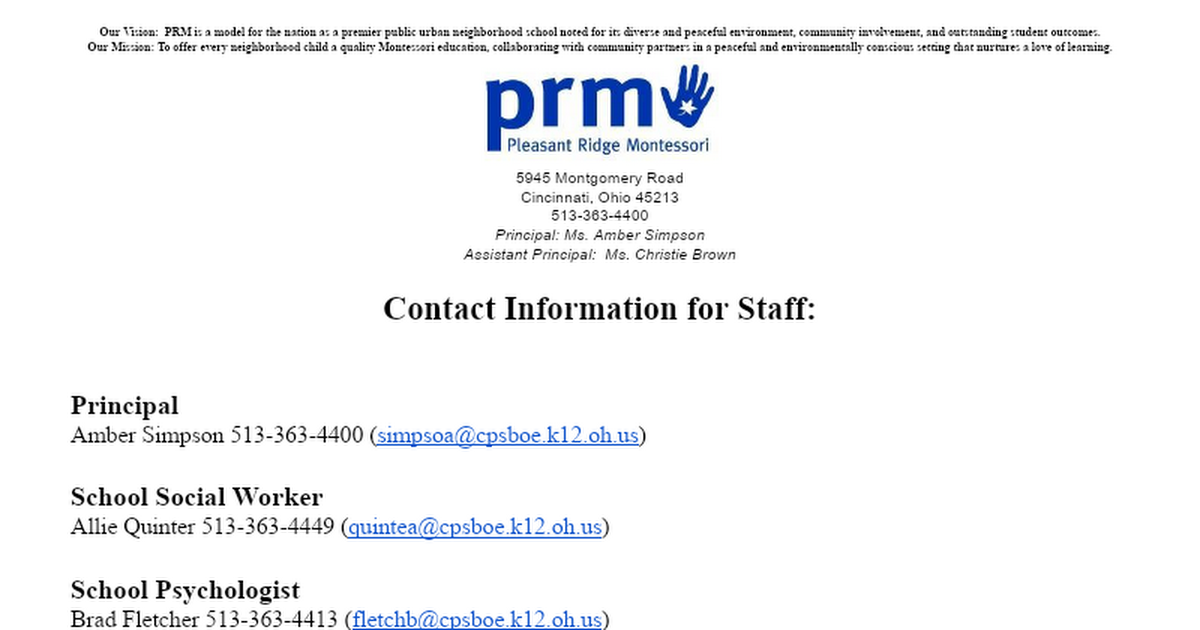 PRM Resource Guide