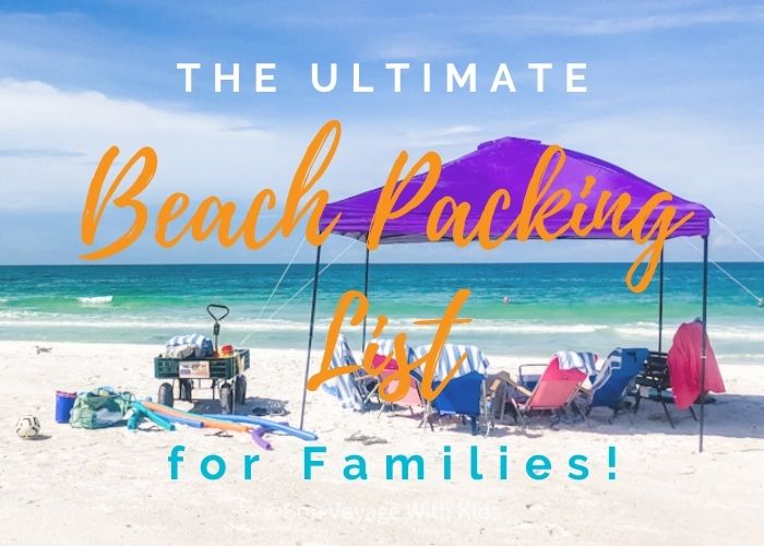 Beach vacation packing list