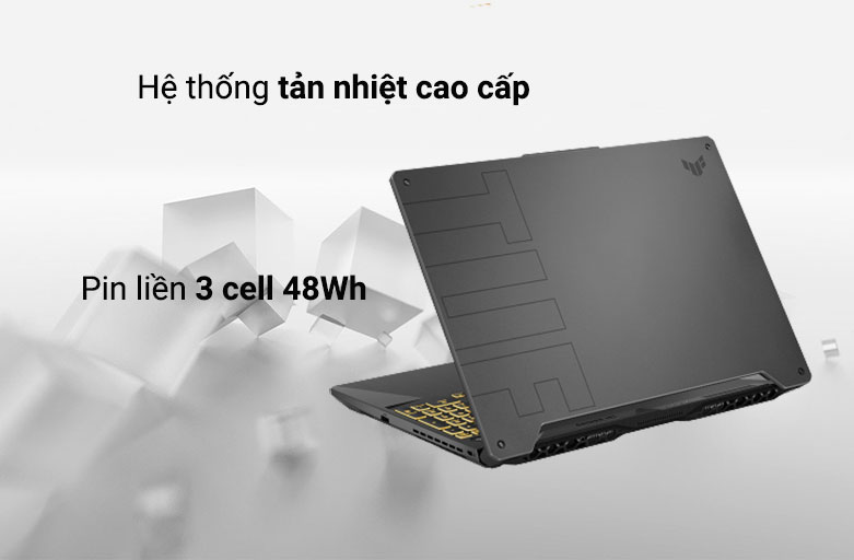 Laptop ASUS TUF Gaming FX506HC-HN002T 90NR0723-M01410 | Hệ thống tản nhiệt cao cấp