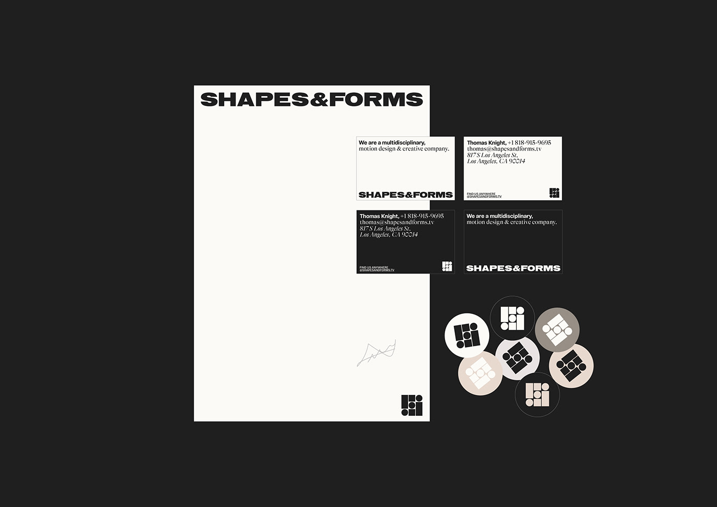 Branding and graphic design for Shapes&Forms: A Seamless Fusion of Branding, Visual Identity, and UI/UX artiocle