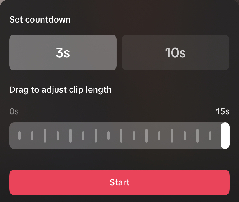 Screenshot of TikTok timer; How to Use TikTok