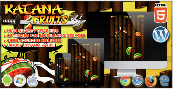 Katana Fruits - HTML5 Game
