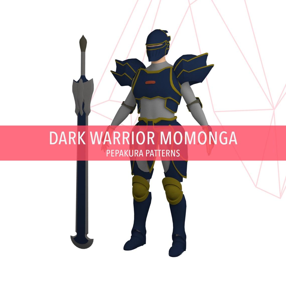 Dark Warrior Momon  Overlord Cosplay Pepakura Foam Template image 1