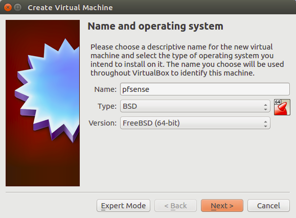 Create virtual machine-Name and operating system