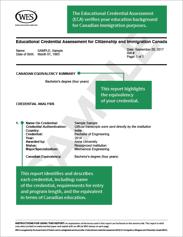 Sample-of-WES-ECA-Report