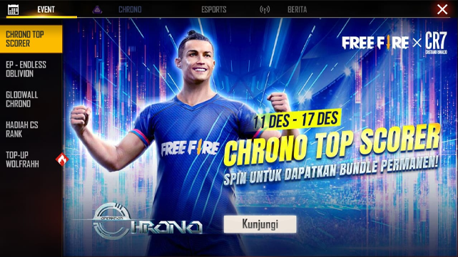 Upoint Id Spin Sekarang Juga Event Chrono Top Scorer Untuk Dapatkan Bundle Chrono