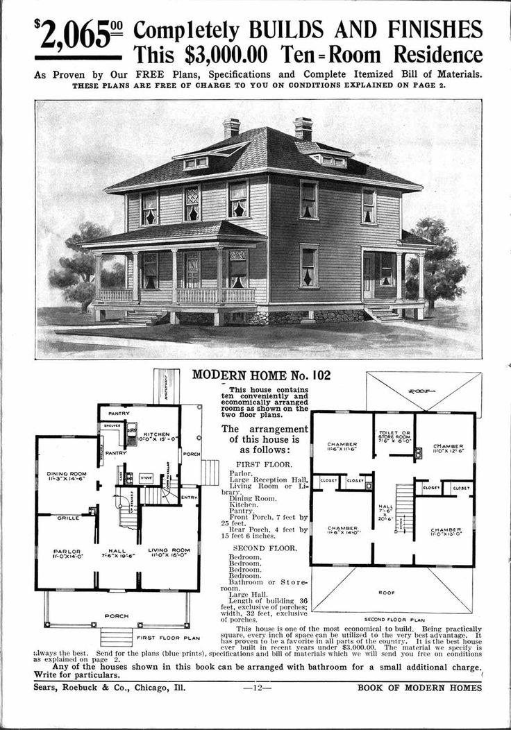 Image of an old kit house sold by Sears & Roebuck.