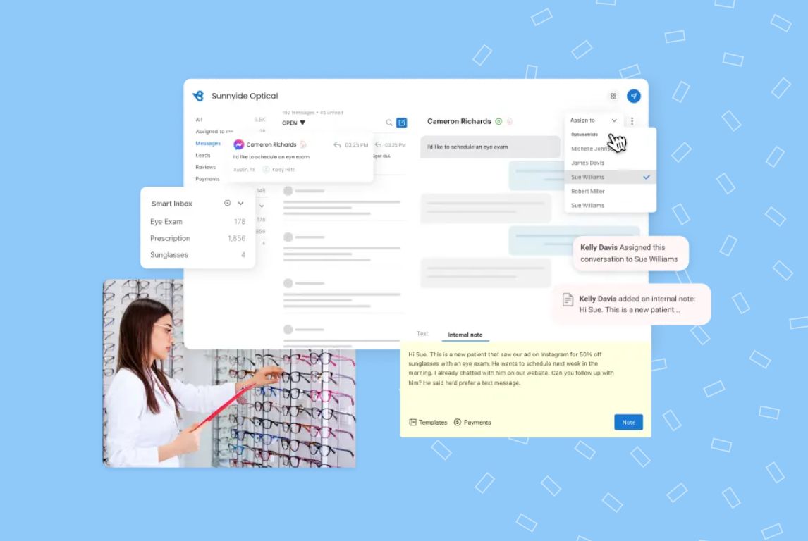 Image showing healthcare businesses can leverage Birdeye to send timely responses to patients