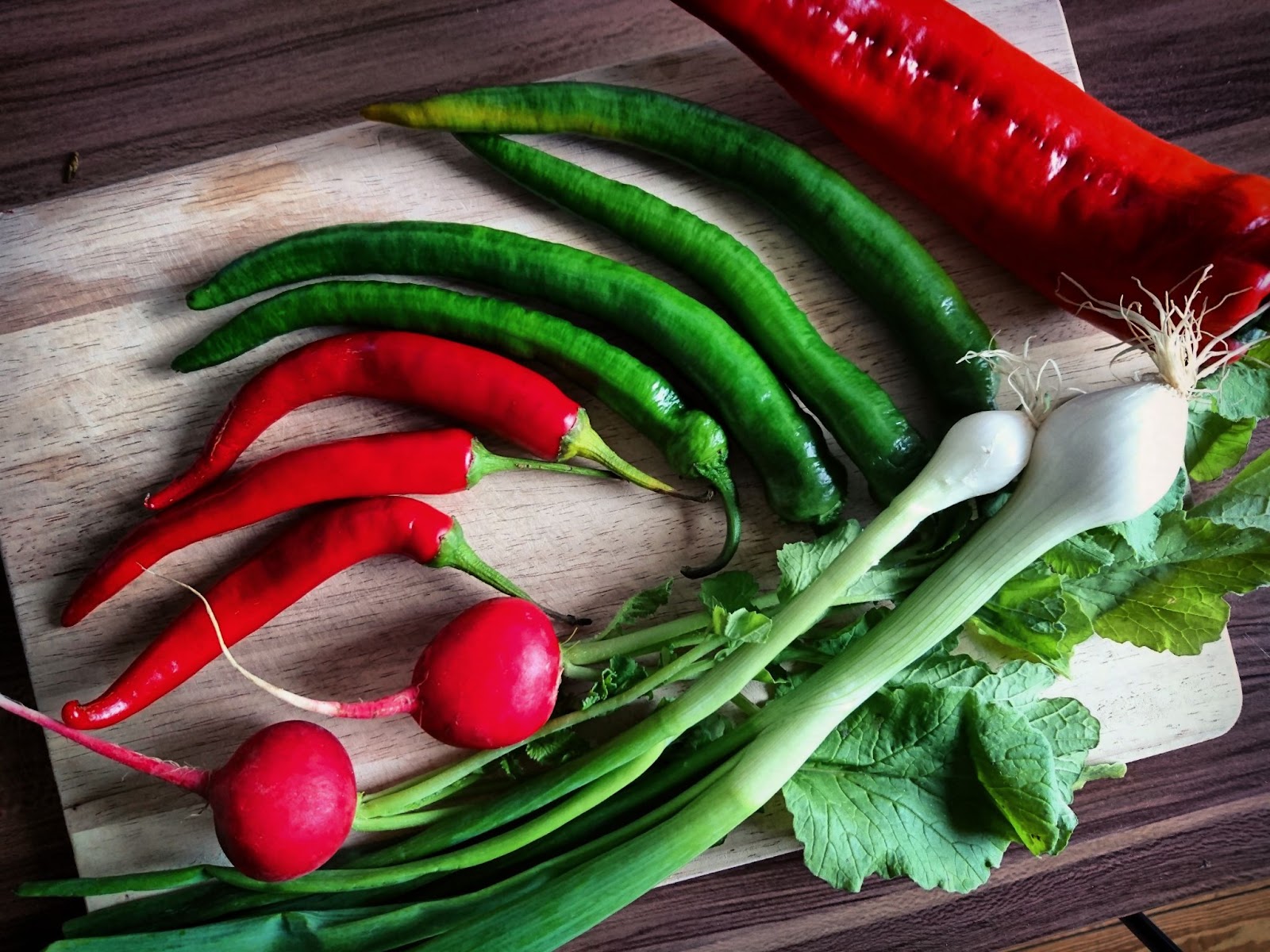 Peppers and veggies (vegetables)