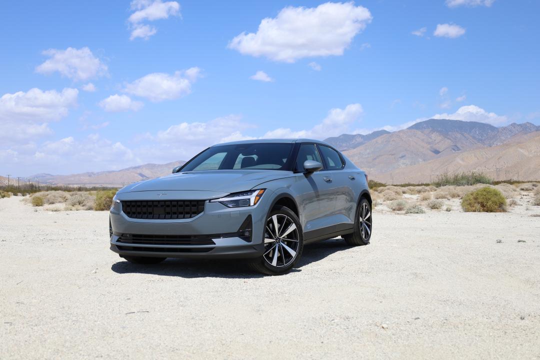 The 2021 Polestar 2 BEV in Palm Springs.