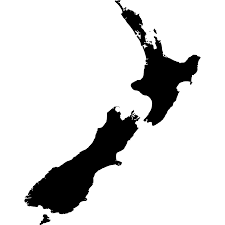 Image result for new zealand map black and white