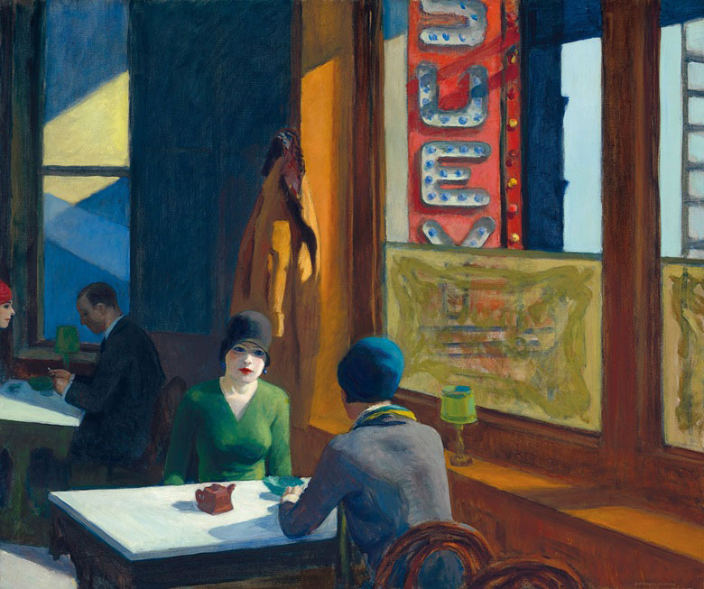 Edward Hopper (1882-1967), Chop Suey, 1929. Oil on canvas, 32 x 38 in (81.3 x 96.5 cm). Estimate $70-100 million. Offered on 13 November in An American Place The Barney A. Ebsworth Collection Evening Sale at Christie’s in New York