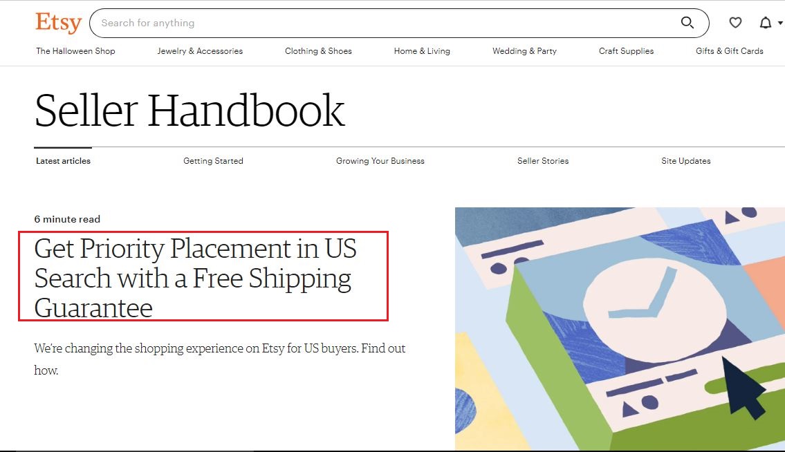 priority placement in search to listings with free shipping