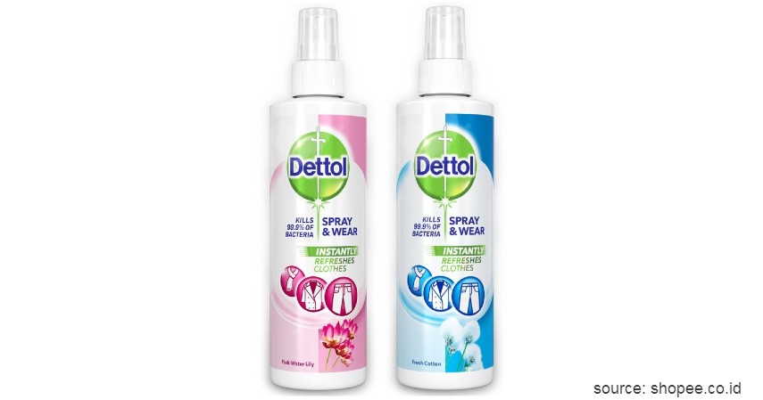 Dettol Spray and Wear - Rekomendasi Merk Disinfektan Ruangan Terbaik