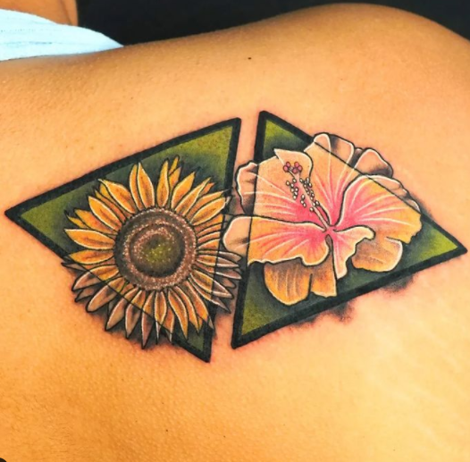 Sunflower Tattoo Sketch Design