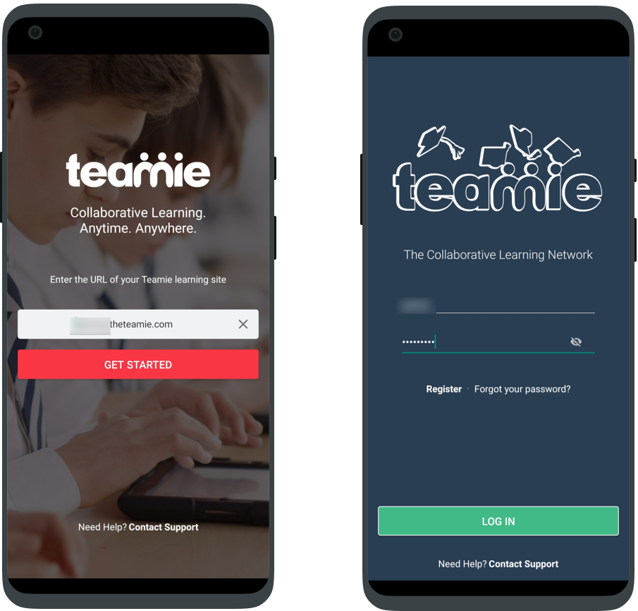 Teamie multiple account login feature