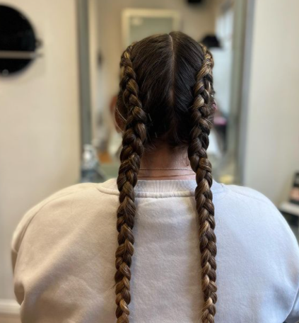 double dutch braided hair