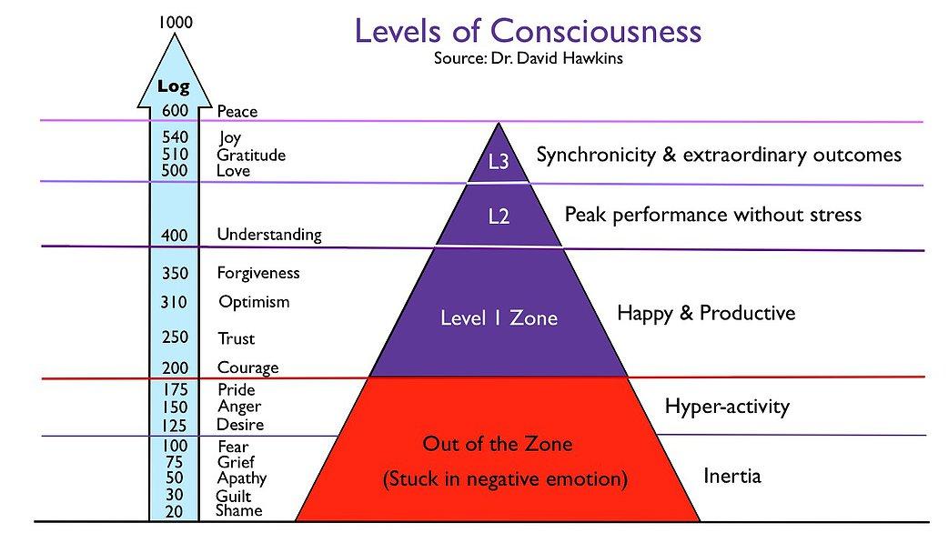 Afbeeldingsresultaat voor levels of consciousness hawkins