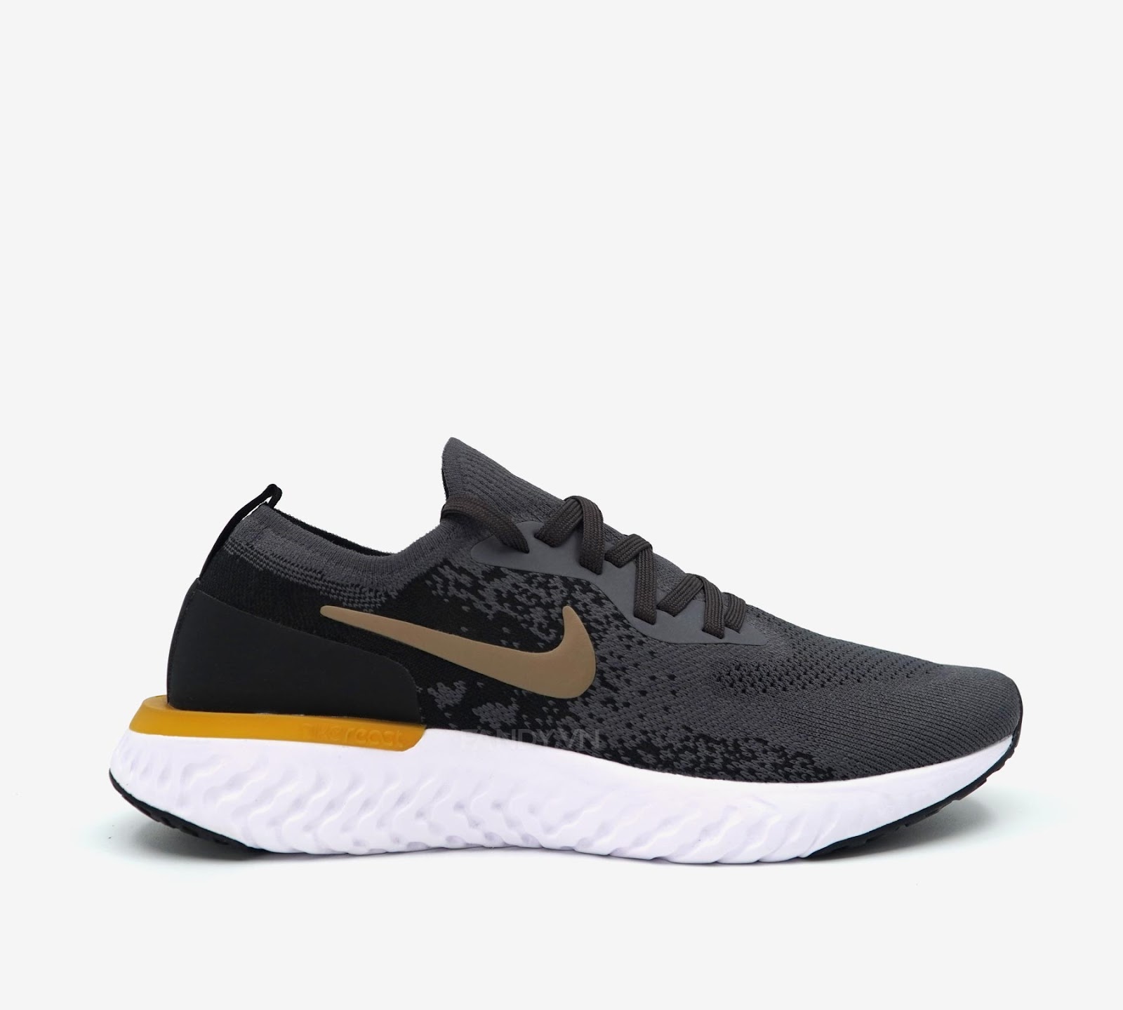 Giày Nike Epic React Flyknit  Grey/Black Gold