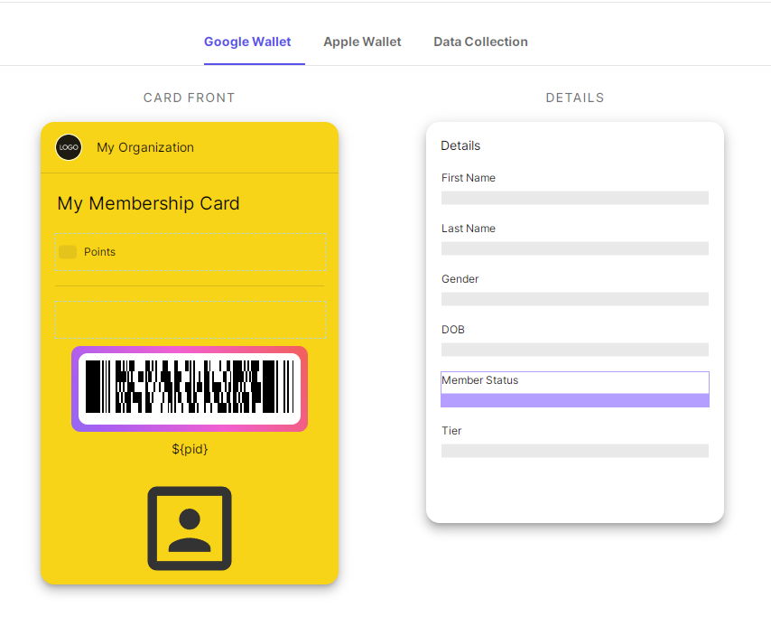 membership cards template