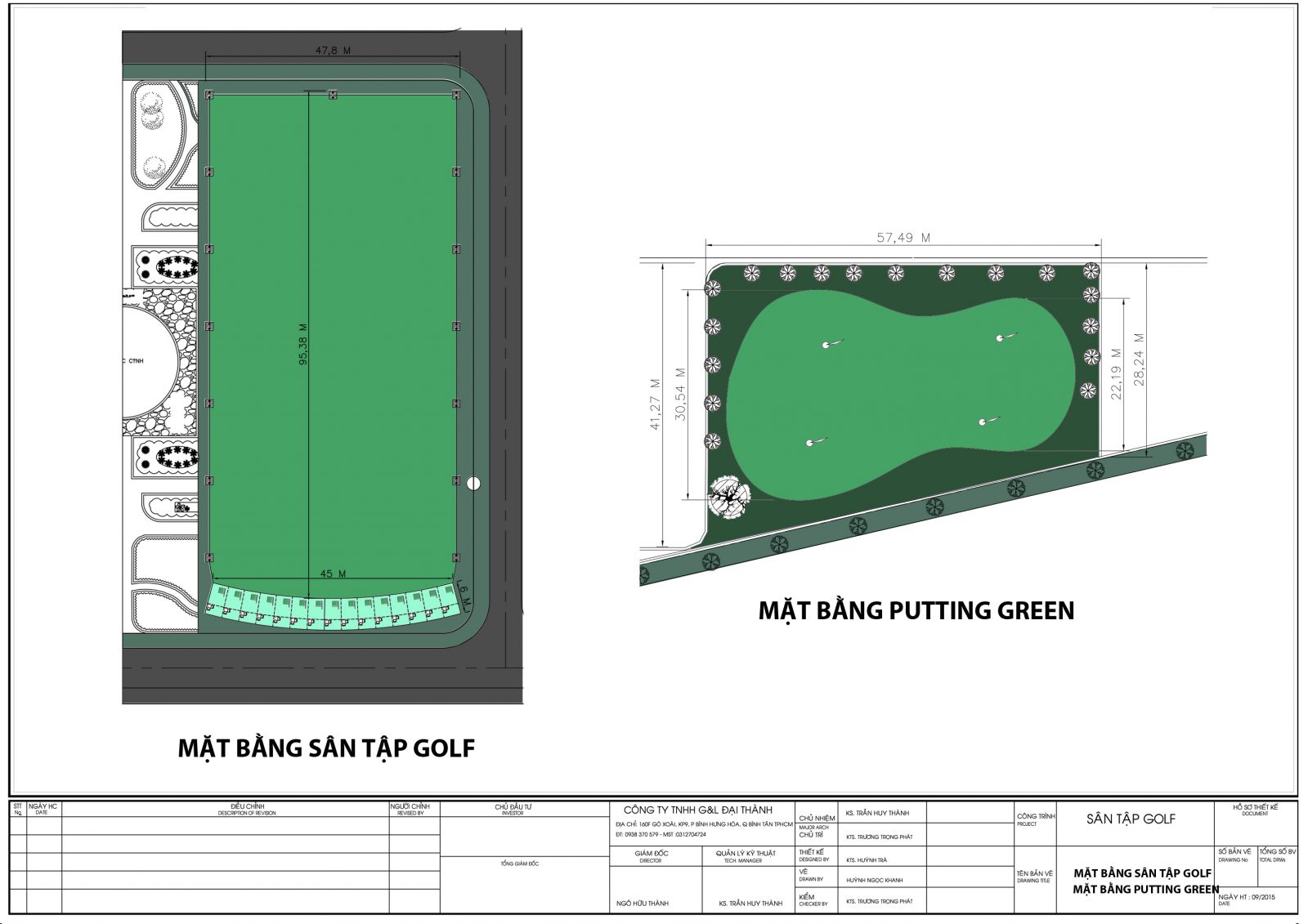 bản thiết kế sân golf
