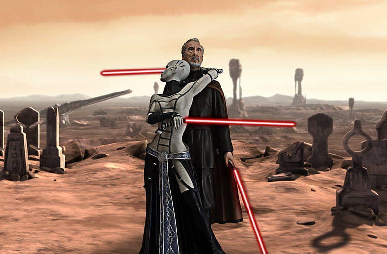 Asajj Ventress and Count Dooku