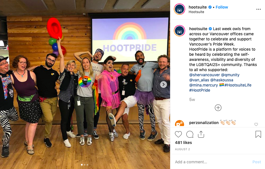 hootsuite instagram post