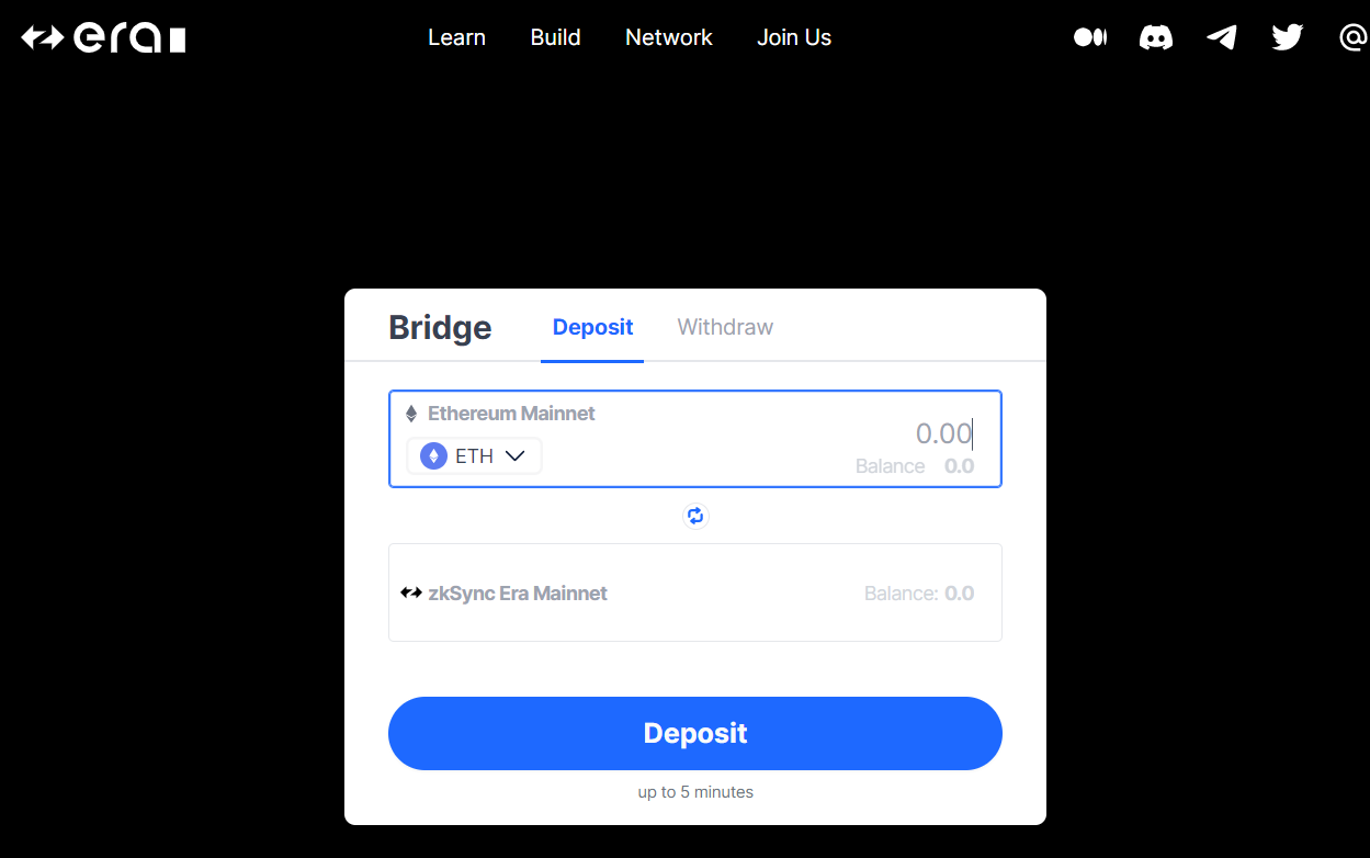 将 zkSync 添加到 Metamask 并桥接资产