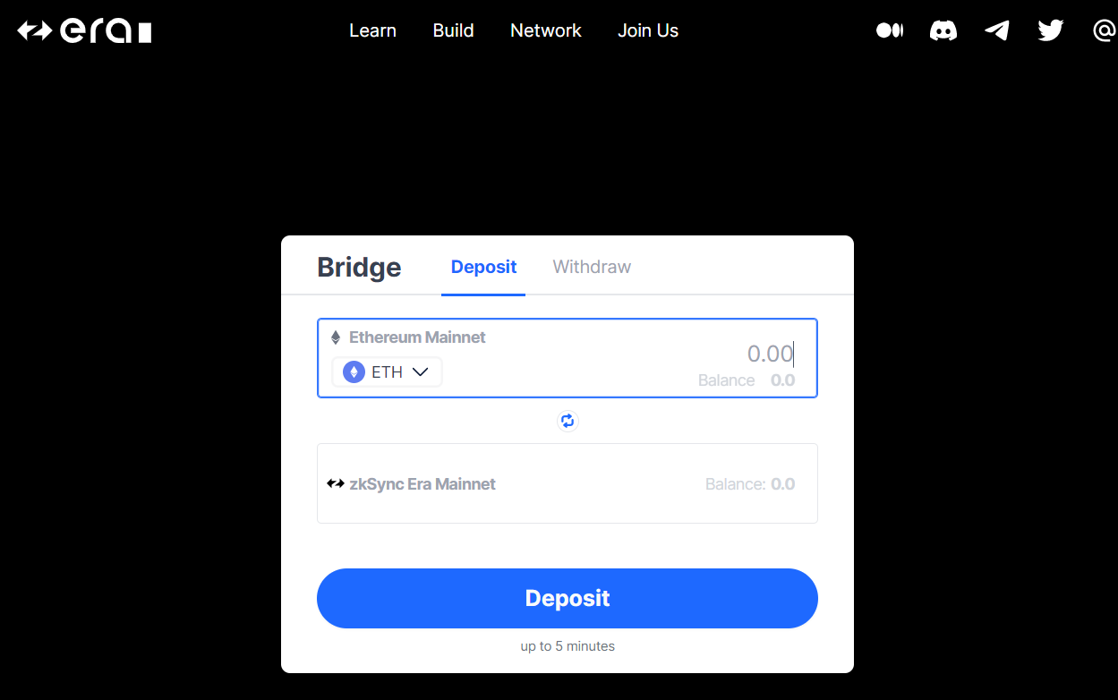 add zkSync to Metamask and bridge assets