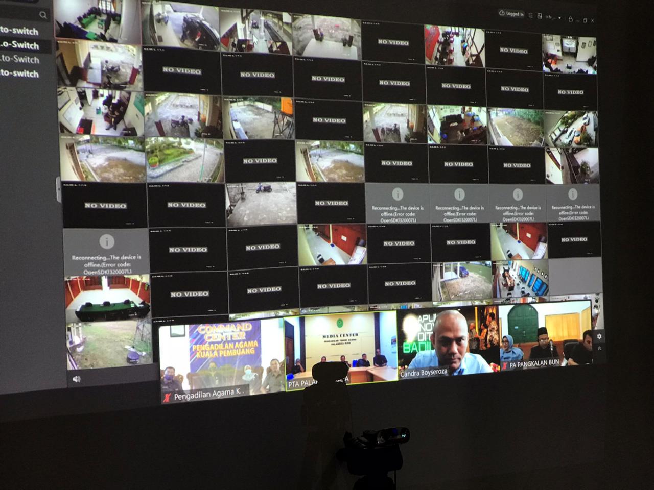 PIMPINAN PA KUALA PEMBUANG IKUTI TELECONFERENCE DENGAN PTA   DAN BADILAG