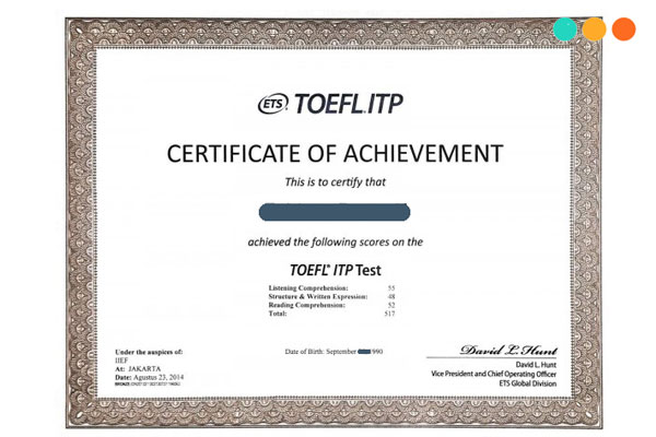 Chứng chỉ tiếng Anh TOEFL
